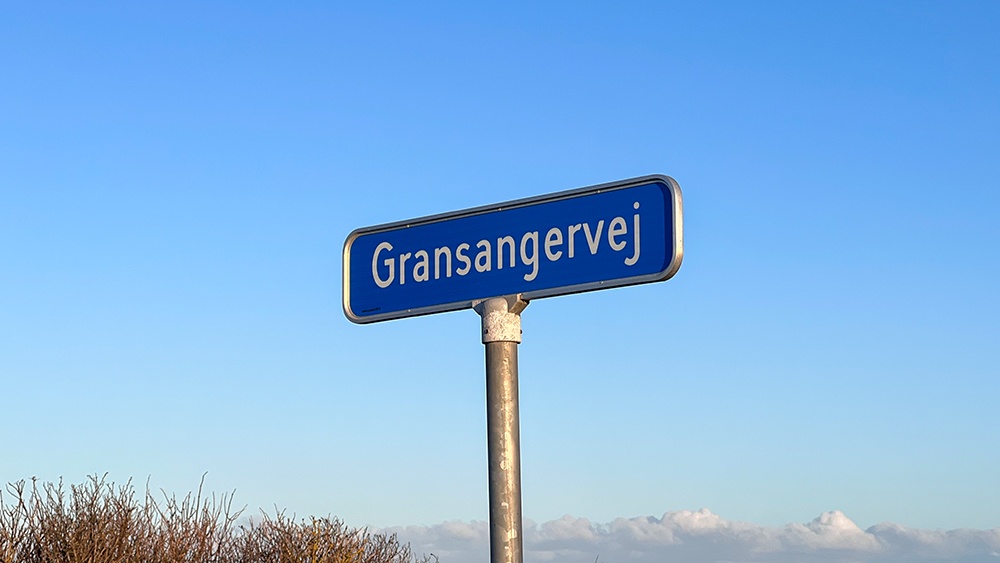 Straßenschild Dänemark