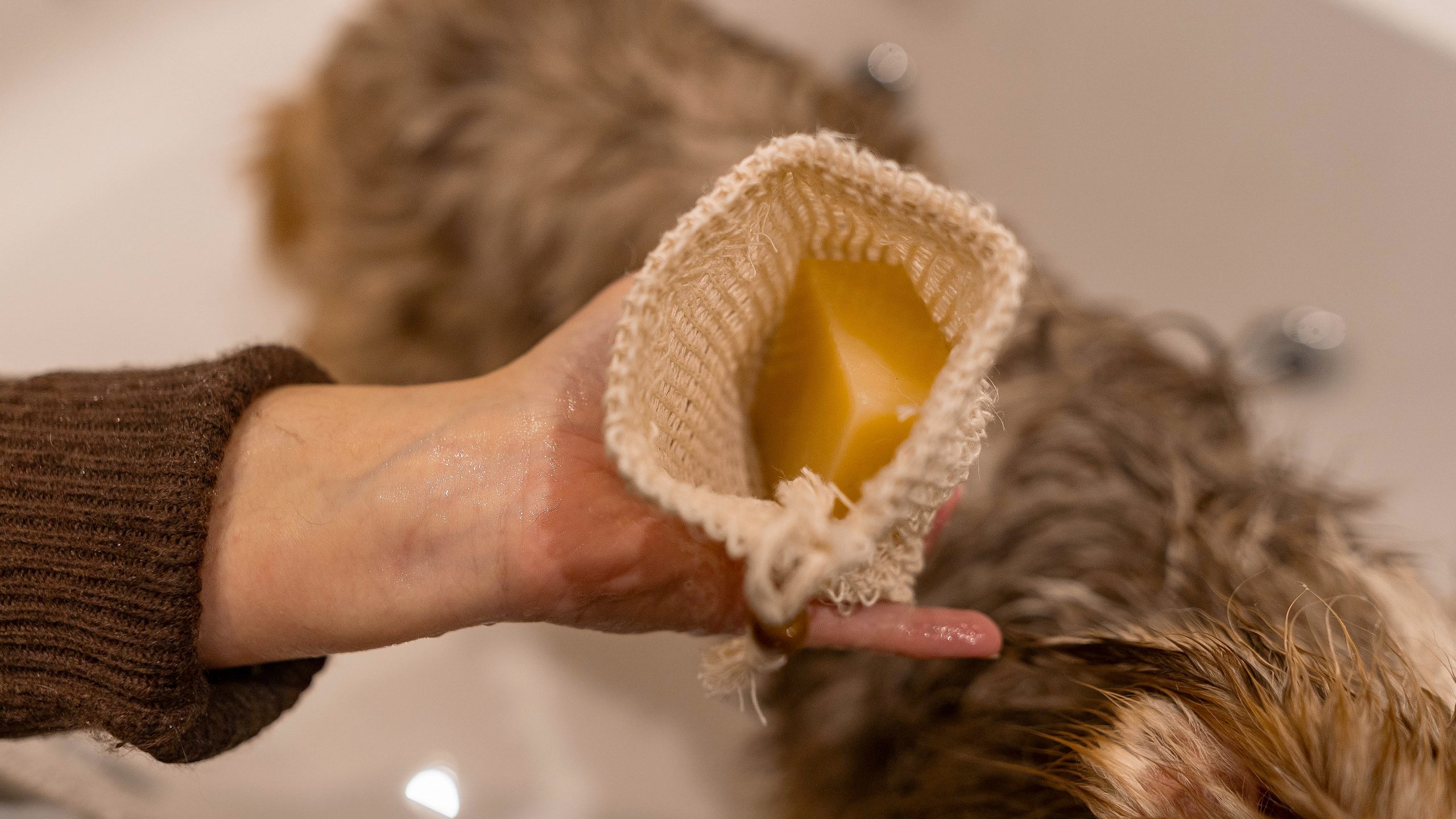 Seifensäckchen für Hundeseife Bio